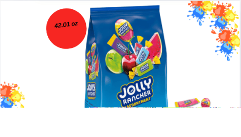 JOLLY RANCHER Assorted Fruit Flavored Candy Bulk Bag, 42.01 oz
