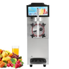 Commercial Slushy Machine, 12L / 3.17 Gal Single Tank, Cool and Freeze Modes, Stainless Steel Margarita Smoothie Frozen Drink Maker