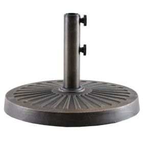 Sunshade Base For Courtyard Market, A 30-pound Durable Round Outdoor Stand, With A Resin Base And Iron Frame (Option: 18IN)