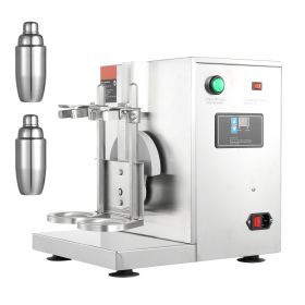 Milkshake Maker Machine, 120W Commercial Milk Tea Shaker Machine, Double Head Milk Shake Mixer Machine, 0-180s Adjustable Milkshake Blender (Default: Default)